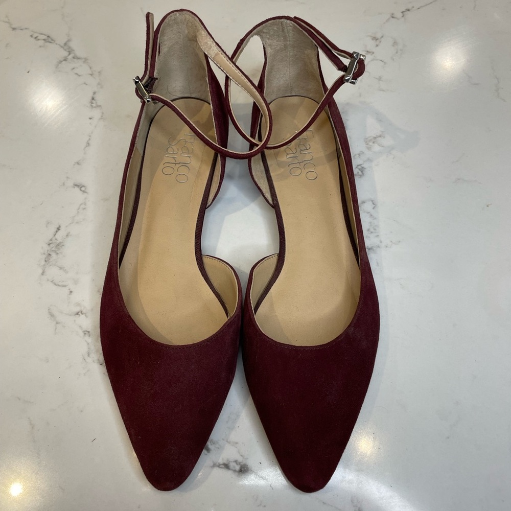 Franco sarto flats with ankle strap